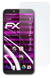 Glasfolie atFoliX kompatibel mit Tecno Pouvoir 2, 9H Hybrid-Glass FX
