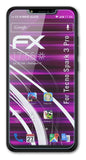 Glasfolie atFoliX kompatibel mit Tecno Spark 3 Pro, 9H Hybrid-Glass FX