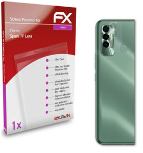 atFoliX FX-Hybrid-Glass Panzerglasfolie für Tecno Spark 7P Lens