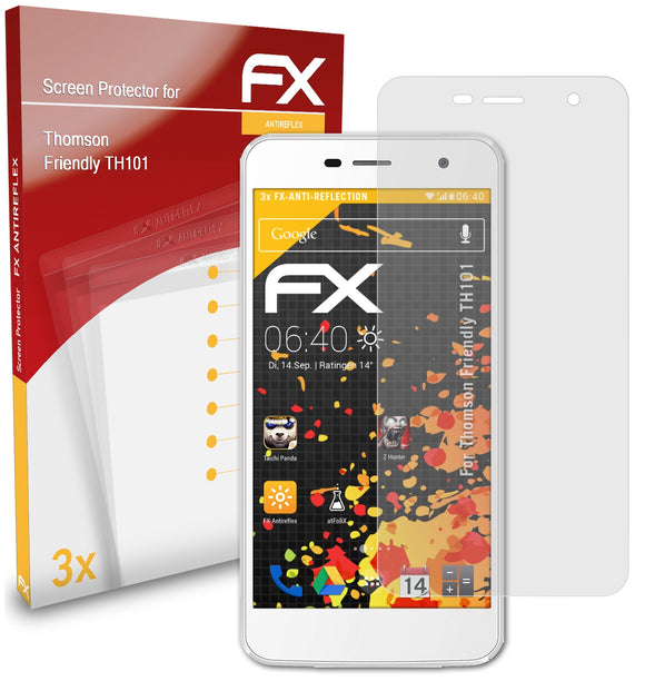 atFoliX FX-Antireflex Displayschutzfolie für Thomson Friendly TH101