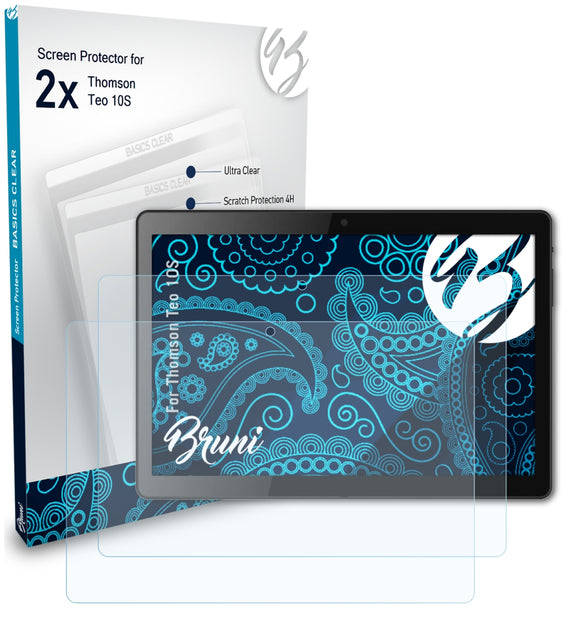 Bruni Basics-Clear Displayschutzfolie für Thomson Teo 10S