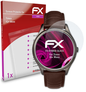 atFoliX FX-Hybrid-Glass Panzerglasfolie für Timex IQ+ Move