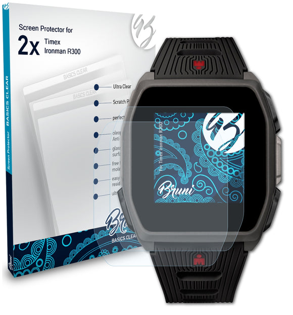 Bruni Basics-Clear Displayschutzfolie für Timex Ironman R300