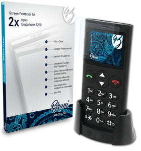 Bruni Basics-Clear Displayschutzfolie für tiptel Ergophone 6260