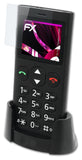 Glasfolie atFoliX kompatibel mit tiptel Ergophone 6260, 9H Hybrid-Glass FX