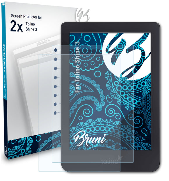 Bruni Basics-Clear Displayschutzfolie für Tolino Shine 3