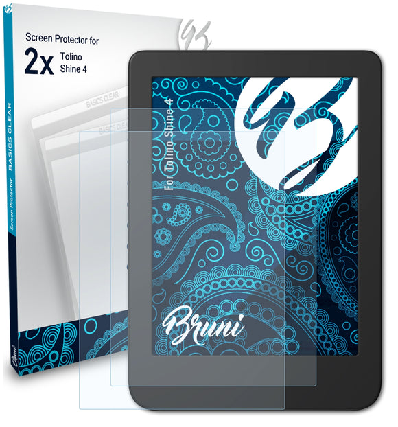 Bruni Basics-Clear Displayschutzfolie für Tolino Shine 4