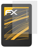 Panzerfolie atFoliX kompatibel mit Tolino Shine 4, entspiegelnde und stoßdämpfende FX (2X)