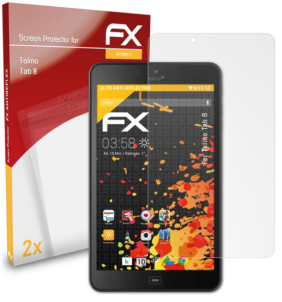 atFoliX FX-Antireflex Displayschutzfolie für Tolino Tab 8