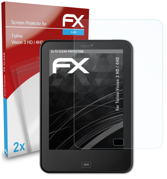 atFoliX FX-Clear Schutzfolie für Tolino Vision 3 HD / 4HD