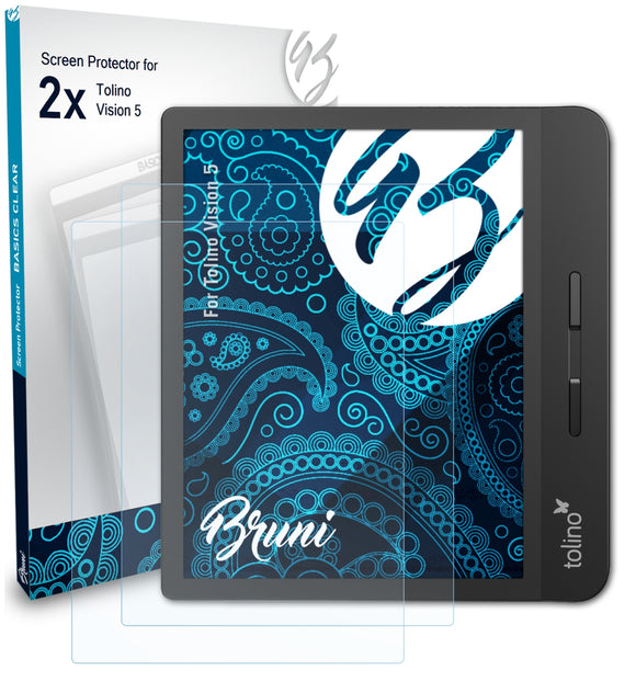 Bruni Basics-Clear Displayschutzfolie für Tolino Vision 5
