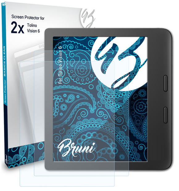 Bruni Basics-Clear Displayschutzfolie für Tolino Vision 6