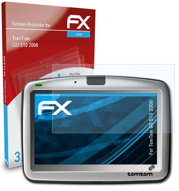 atFoliX FX-Clear Schutzfolie für TomTom GO 510 (2006)