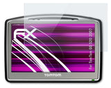 Glasfolie atFoliX kompatibel mit TomTom GO 520 2007, 9H Hybrid-Glass FX