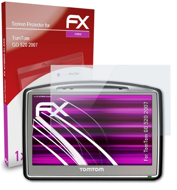 atFoliX FX-Hybrid-Glass Panzerglasfolie für TomTom GO 520 (2007)