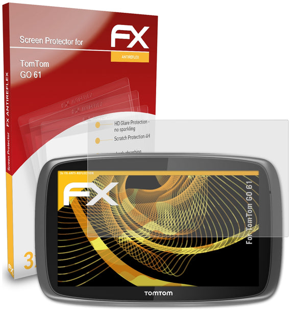 atFoliX FX-Antireflex Displayschutzfolie für TomTom GO 61