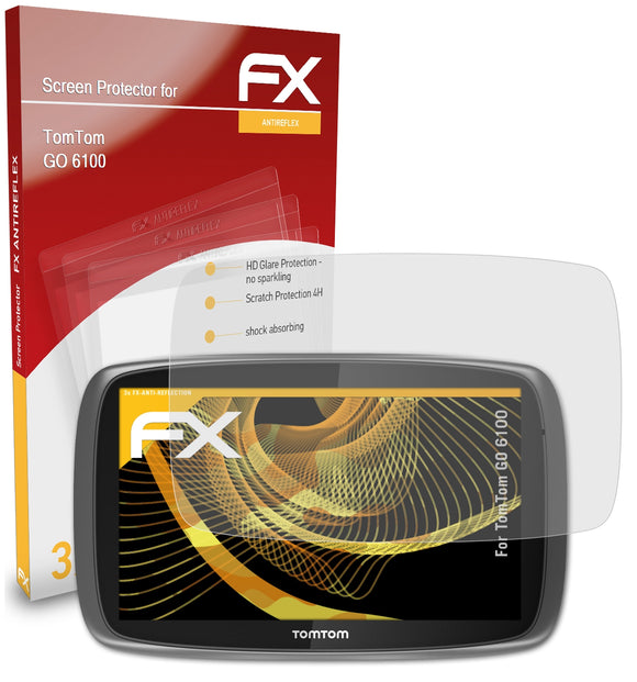 atFoliX FX-Antireflex Displayschutzfolie für TomTom GO 6100