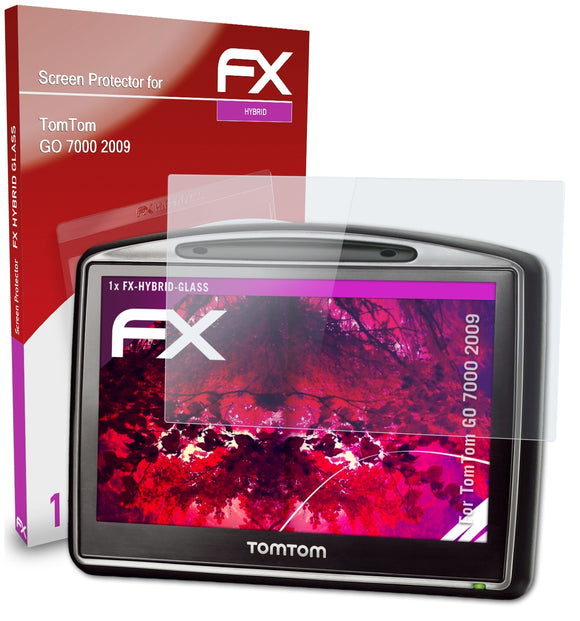 atFoliX FX-Hybrid-Glass Panzerglasfolie für TomTom GO 7000 (2009)