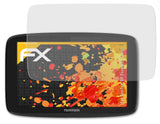 Panzerfolie atFoliX kompatibel mit TomTom GO Essential 5 inch, entspiegelnde und stoßdämpfende FX (3X)
