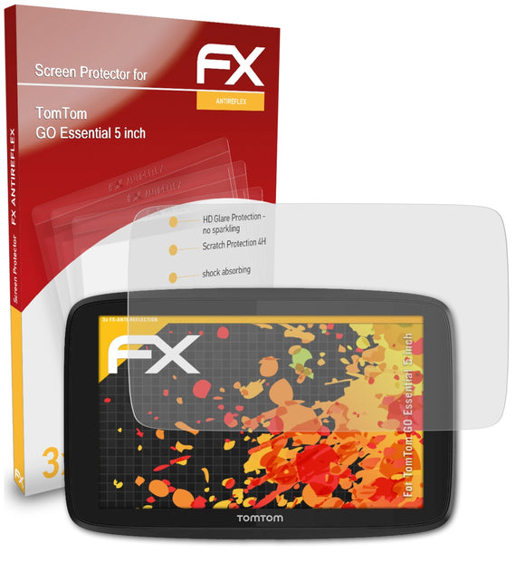 atFoliX FX-Antireflex Displayschutzfolie für TomTom GO Essential (5 inch)