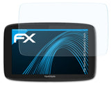 Schutzfolie atFoliX kompatibel mit TomTom GO Essential 5 inch, ultraklare FX (3X)