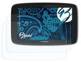 Schutzfolie Bruni kompatibel mit TomTom GO Essential 6 inch, glasklare (2X)