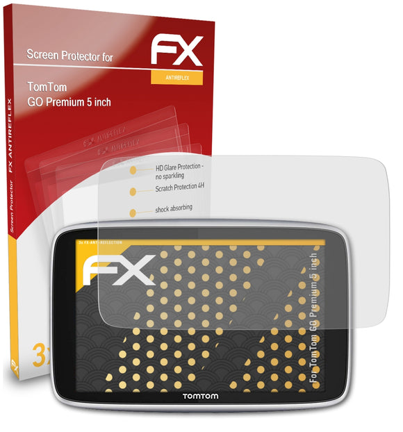 atFoliX FX-Antireflex Displayschutzfolie für TomTom GO Premium (5 inch)