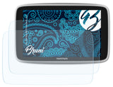Schutzfolie Bruni kompatibel mit TomTom GO Premium 6 inch, glasklare (2X)
