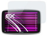 Glasfolie atFoliX kompatibel mit TomTom GO Premium 6 inch, 9H Hybrid-Glass FX