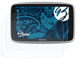 Schutzfolie Bruni kompatibel mit TomTom GO Premium X 6 inch, glasklare (2X)