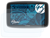 Schutzfolie Bruni kompatibel mit TomTom Go Professional 620, glasklare (2X)