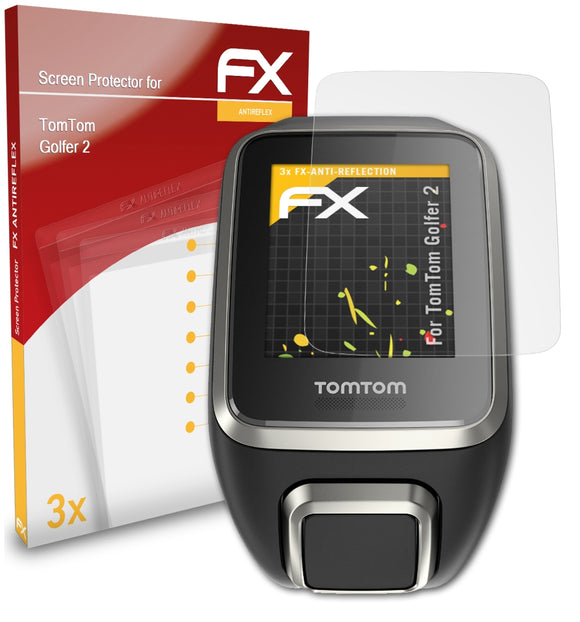 atFoliX FX-Antireflex Displayschutzfolie für TomTom Golfer 2