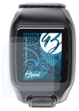 Schutzfolie Bruni kompatibel mit TomTom Multi-Sport Cardio, glasklare (2X)