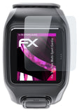 Glasfolie atFoliX kompatibel mit TomTom Multi-Sport Cardio, 9H Hybrid-Glass FX