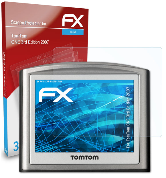 atFoliX FX-Clear Schutzfolie für TomTom ONE 3rd Edition (2007)