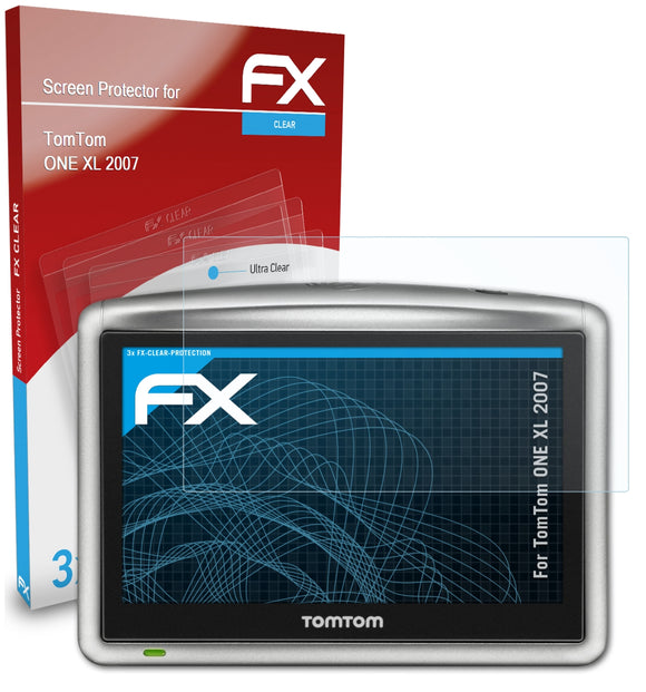 atFoliX FX-Clear Schutzfolie für TomTom ONE XL (2007)