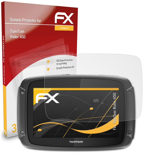atFoliX FX-Antireflex Displayschutzfolie für TomTom Rider 450
