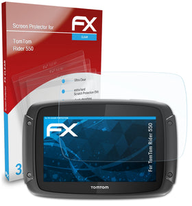 atFoliX FX-Clear Schutzfolie für TomTom Rider 550
