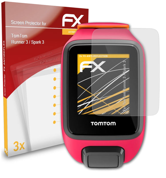 atFoliX FX-Antireflex Displayschutzfolie für TomTom Runner 3 / Spark 3