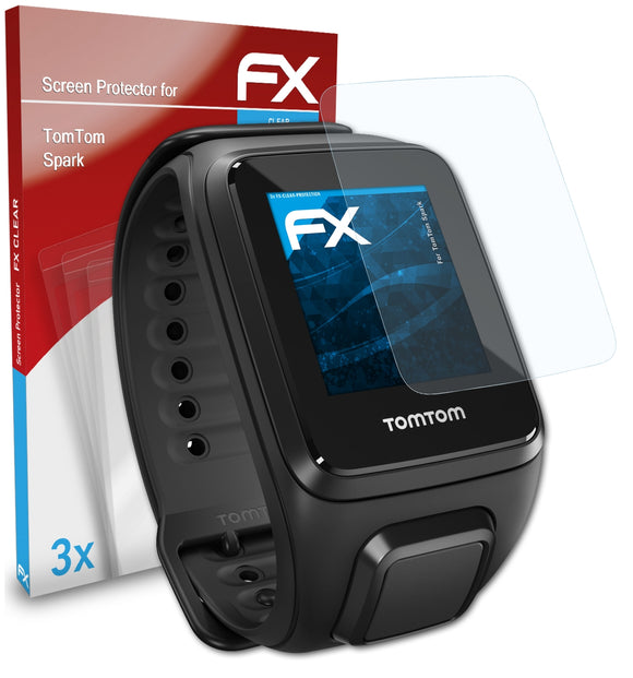 atFoliX FX-Clear Schutzfolie für TomTom Spark