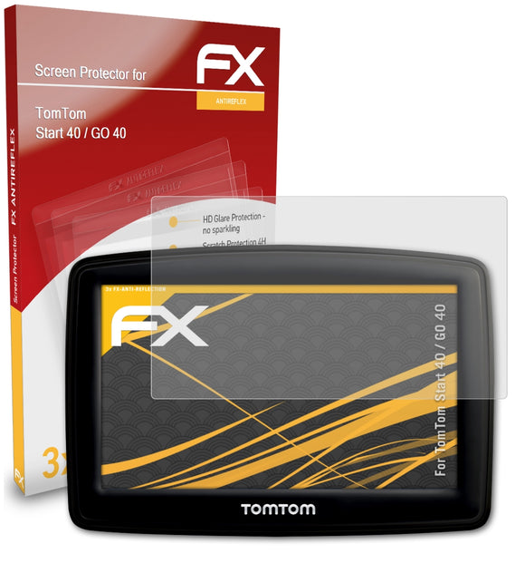 atFoliX FX-Antireflex Displayschutzfolie für TomTom Start 40 / GO 40