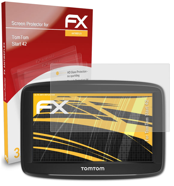atFoliX FX-Antireflex Displayschutzfolie für TomTom Start 42