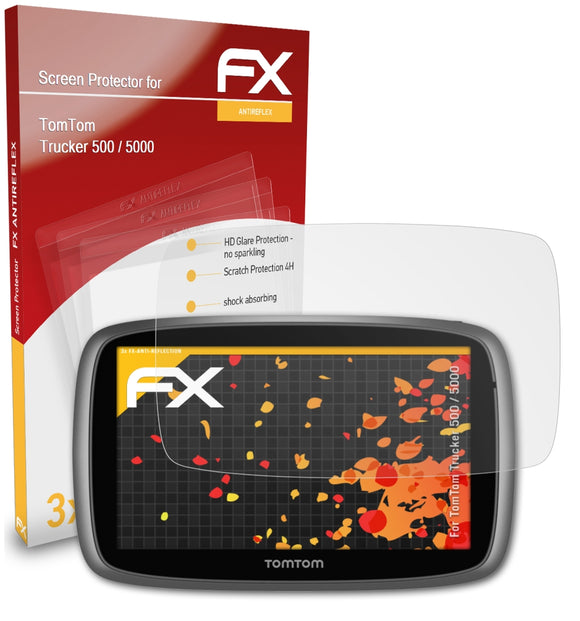 atFoliX FX-Antireflex Displayschutzfolie für TomTom Trucker 500 / 5000