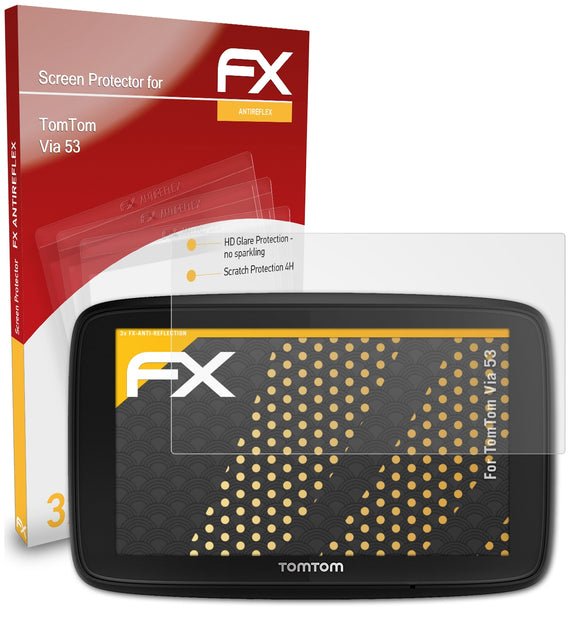 atFoliX FX-Antireflex Displayschutzfolie für TomTom Via 53
