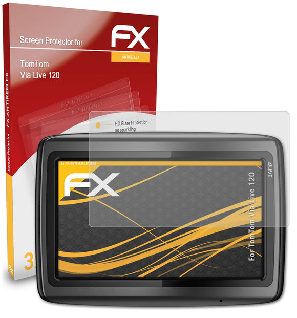 atFoliX FX-Antireflex Displayschutzfolie für TomTom Via Live 120