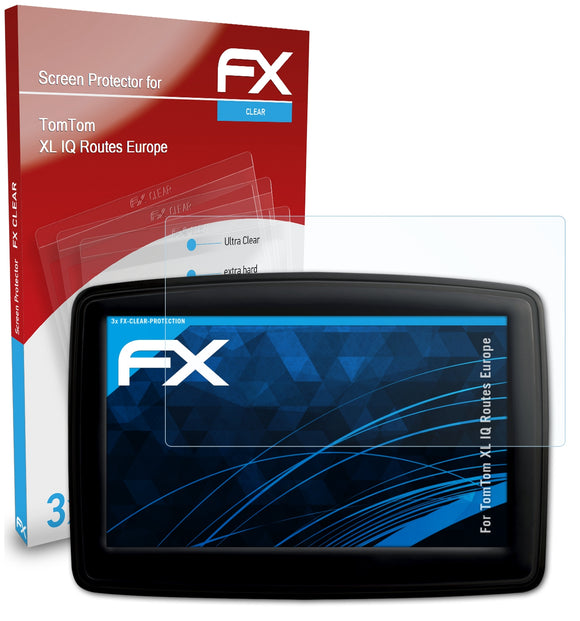 atFoliX FX-Clear Schutzfolie für TomTom XL IQ Routes Europe