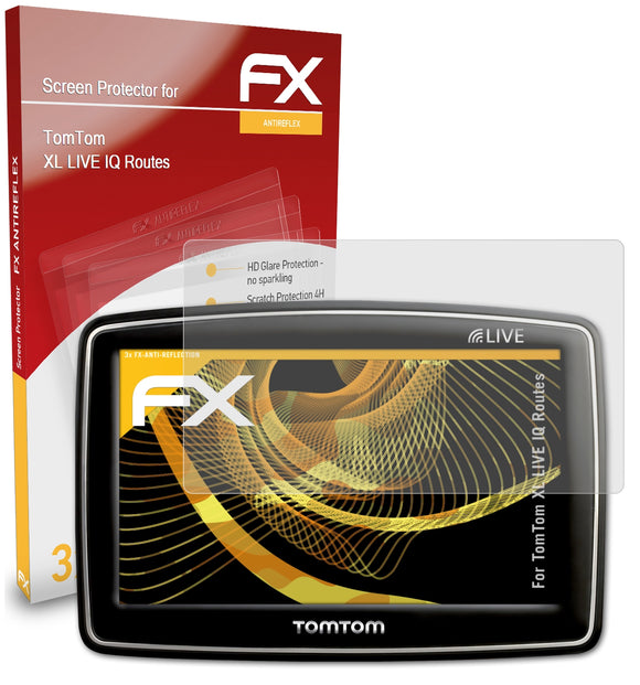 atFoliX FX-Antireflex Displayschutzfolie für TomTom XL LIVE IQ Routes