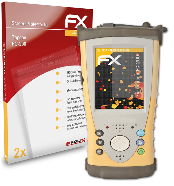 atFoliX FX-Antireflex Displayschutzfolie für Topcon FC-200