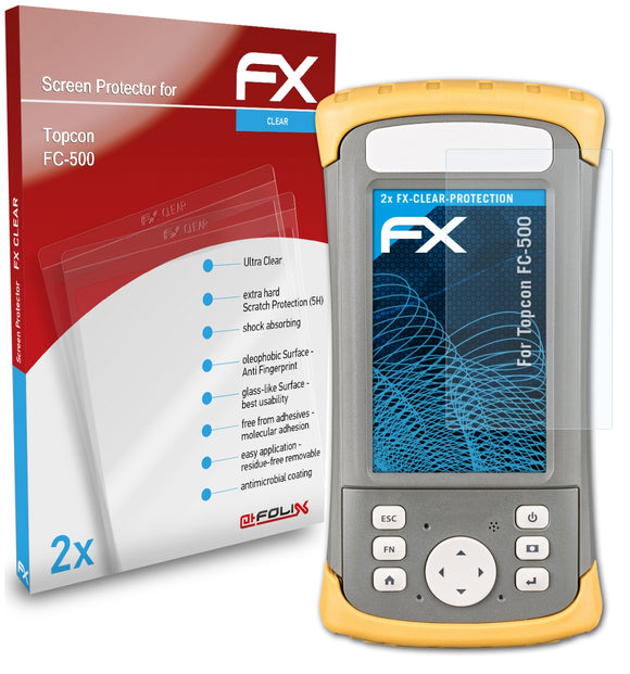atFoliX FX-Clear Schutzfolie für Topcon FC-500