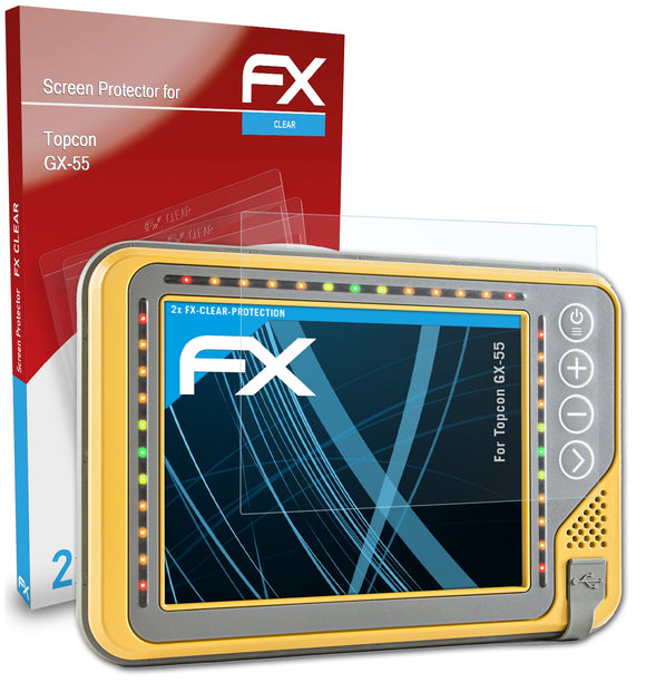atFoliX FX-Clear Schutzfolie für Topcon GX-55
